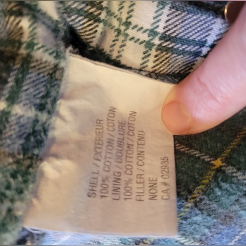 Vintage 90's Bluenotes Flannel Lined Vest - Picture 10 of 12